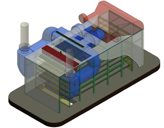 DRYERS WITH TURNING CONVEYORS